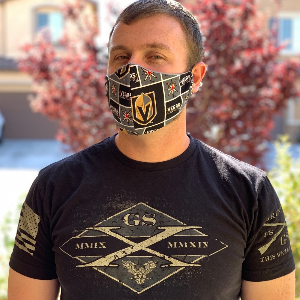 NHL Golden knights Homemade Face Mask